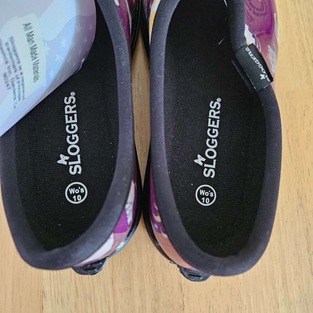 Sloggers Rain & Garden Shoes - Chicken Purple - size 10 - NWT - Picture 4 of 10